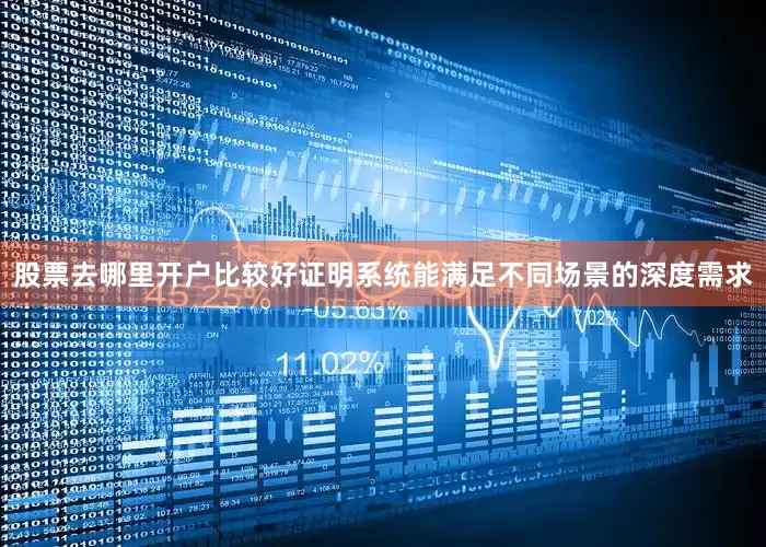 股票去哪里开户比较好证明系统能满足不同场景的深度需求