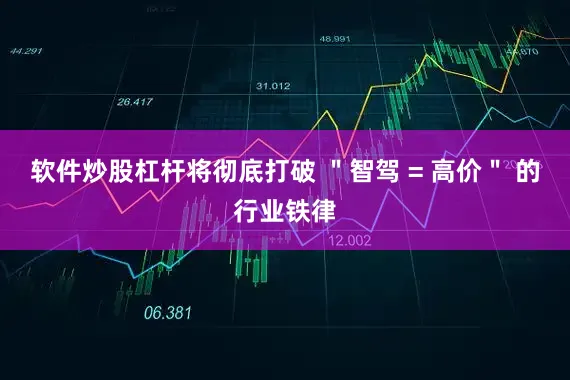 软件炒股杠杆将彻底打破 ＂智驾 = 高价＂ 的行业铁律